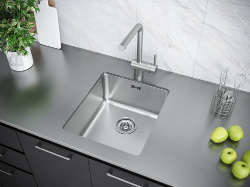 Смеситель для кухни Paulmark SPRING Sp212067-BS на мойку нержавеющая сталь - фото 3